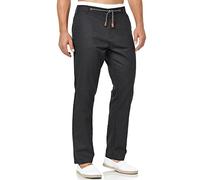 Indicode Hommes Veneto Pants | Pantalon en Lin et Coton Black XL