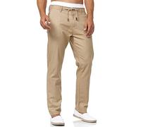 Indicode Hommes Veneto Pants | Pantalon en Lin et Coton Cornstalk S