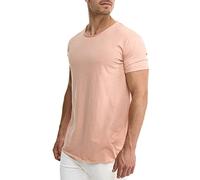 Indicode Hommes Willbur Tee Shirt | T-Shirt à col Rond Cameo Rose L
