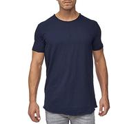 Indicode Hommes Willbur Tee Shirt | T-Shirt à col Rond Navy L