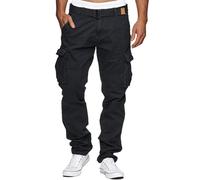 Indicode Hommes William Cargo Pants | Pantalon Cargo en Coton avec Ceinture Navy XXL