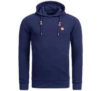 Indicode Hommes York Hoodie | Sweat à Capuche Navy L