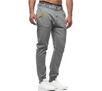 Indicode Hommes Zannes Pants | Pantalon en Tissu avec 5 Poches Lt Grey L