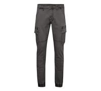 Indicode IDBromfield Homme Pantalon Cargo Pantalon Long avec Poches Cargo Poches arrières Mélange de Coton Regular Fit, Taille:L, Couleur:Dark Grey (910)
