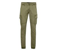 Indicode IDBromfield Homme Pantalon Cargo Pantalon Long avec Poches Cargo Poches arrières Mélange de Coton Regular Fit, Taille:M, Couleur:Army (600)