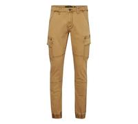 Indicode IDBromfield Homme Pantalon Cargo Pantalon Long avec Poches Cargo Poches arrières Mélange de Coton Regular Fit, Taille:M, Couleur:Amber