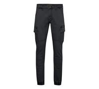 Indicode IDBromfield Homme Pantalon Cargo Pantalon Long avec Poches Cargo Poches arrières Mélange de Coton Regular Fit, Taille:M, Couleur:Black (999)