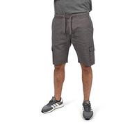Indicode IDFrances Homme Shorts Cargo Bermuda Pantalon Court avec Stretch Poches Cargo Mélange de Coton Regular Fit, Taille:L, Couleur:Grey (905)