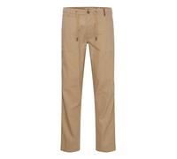 Indicode IDIves Homme Pantalon en Lin Short d'été avec Boucles de Ceinture Poches Italiennes Regular Fit, Taille:S, Couleur:Cornstalk (013)