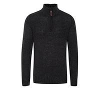 Indicode IDOslo Troyer Pull en tricot pour homme avec col montant, Mélange de charbon (915)., L