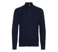 Indicode IDPaulo Homme Pull Troyer Pull en Maille épaisse avec col Troyer 100% Coton Regular Fit, Taille:XL, Couleur:Navy (400)