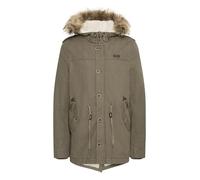 Indicode IDPulsoor Homme Veste d'hiver Parka doublée avec Doublure et Capuche en Peluche Poches à Rabat Mélange de Coton Regular Fit, Taille:3XL, Couleur:Army (600)