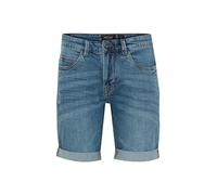 Indicode IDQuentin Homme Short en Jean Pantalon Denim Court en Stretch Poches Italiennes Destroyed Look Mélange de Coton Regular Fit, Taille:M, Couleur:Medium Indigo (869)