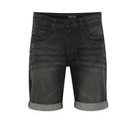 Indicode IDQuentin Homme Short en Jean Pantalon Denim Court en Stretch Poches Italiennes Destroyed Look Mélange de Coton Regular Fit, Taille:M, Couleur:Black (999)