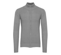 Indicode IDRickert Homme Veste en Tricot Cardigan en Maille épaisse avec col Montant Fermeture éclair Mélange de Coton Regular Fit, Taille:XL, Couleur:Light Grey Mix (913)