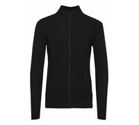 Indicode IDRickert Homme Veste en Tricot Cardigan en Maille épaisse avec col Montant Fermeture éclair Mélange de Coton Regular Fit, Taille:XL, Couleur:Black (999)