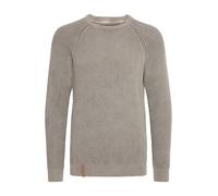 Indicode IDRockford Homme Pull en Tricot Pull à Grosses Mailles avec col Rond Poignets côtelés 100% Coton Regular Fit, Taille:XL, Couleur:Iron (920)