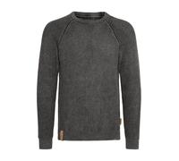 Indicode IDRockford Homme Pull en Tricot Pull à Grosses Mailles avec col Rond Poignets côtelés 100% Coton Regular Fit, Taille:2XL, Couleur:Black (999)