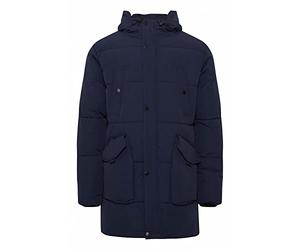 Indicode IDZeppal Veste matelassée pour homme - Parka d'hiver matelassée - Doublure chaude avec col haut en matériau hydrofuge, Bleu marine (400)., XXL