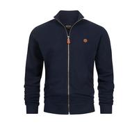 Indicode INGuadalupe Cardigan en coton pour homme | Pull avec poignets côtelés pour homme