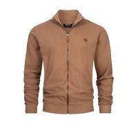 Indicode INGuadalupe Cardigan en coton pour homme | Pull avec poignets côtelés pour homme, Toasted Coconut, L