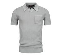 Indicode INHarlo Polo pour homme avec poche poitrine | Polo pour homme col polo en coton, Gris clair, M