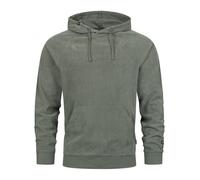 Indicode INNemoto - Pull à capuche pour homme - Aspect velours côtelé - Sweat à capuche pour homme, Castor Gray, S