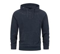 Indicode INNemoto - Pull à capuche pour homme - Aspect velours côtelé - Sweat à capuche pour homme, Sky Captain, L