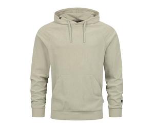Indicode INNemoto - Pull à capuche pour homme - Aspect velours côtelé - Sweat à capuche pour homme, stone, L