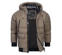 Indicode Veste Homme INPaulix - doudoune matelassée hiver avec capuche chaude