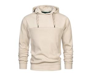 Indicode INTommaso Sweat-shirt à capuche en jersey gaufré pour homme