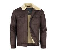 Indicode INWoodleys Veste d'hiver pour homme avec fourrure en peluche et col rabattu | Veste parka pour homme, Phoque, S