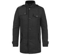 INDICODE JEANS Manteau d’hiver 'Brandan' gris / gris foncé, Taille XXL