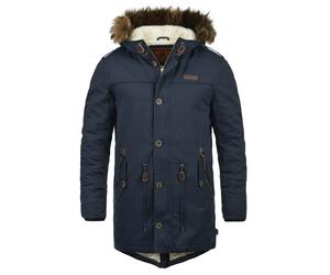 INDICODE JEANS Parka d’hiver 'IDPulsoor' bleu marine / marron chiné, Taille XXL