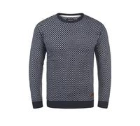 INDICODE JEANS Pull-over 'Coppler' bleu marine / blanc, Taille XXL