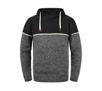INDICODE JEANS Pull-over 'Lynde' gris chiné / noir / blanc, Taille L