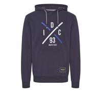 INDICODE JEANS Sweat-shirt 'Leon' bleu nuit / gentiane / blanc, Taille XXL