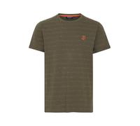 INDICODE JEANS T-Shirt 'Gabrix' olive / orange / blanc, Taille M