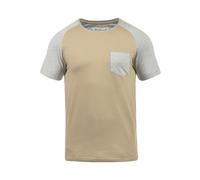 INDICODE JEANS T-Shirt 'Gresham' beige / gris, Taille L