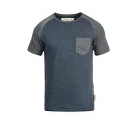 INDICODE JEANS T-Shirt 'Gresham' bleu marine / gris chiné, Taille XL