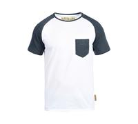 INDICODE JEANS T-Shirt 'Gresham' bleu nuit / blanc, Taille XXL