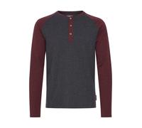 INDICODE JEANS T-Shirt 'Winston' gris / bordeaux, Taille M