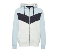 INDICODE JEANS Veste de survêtement 'Pock' bleu clair / bleu foncé / gris clair, Taille XL