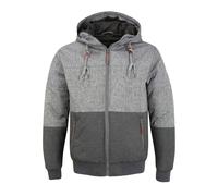 INDICODE JEANS Veste mi-saison 'Hannibal' gris foncé / gris chiné, Taille XL