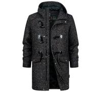 Indicode Liam Dufflecoat pour homme | Manteau d'hiver en laine pour homme, Sky Captain, M