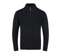 Indicode Oslo Pull en Grosse Maille À Col Camionneur Pull-Over pour Homme À Col Camionneur, Taille:M, Couleur:Black (999)