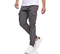 Indicode Hommes Alex Cargo Pants | Pantalon Cargo en Coton avec 6 Poches DK Grey XL