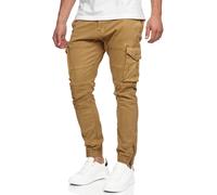 Indicode Hommes Alex Cargo Pants | Pantalon Cargo en Coton avec 6 Poches Amber S