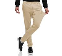 Indicode Pantalon Rodekro Performance pour homme | Pantalon chino en tissu super stretch confortable, pantalon business pour homme, Grège, 40W / 32L