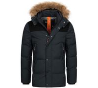 Indicode Parka Homme Hexyl - manteau doudoune hiver long chaud style urbain